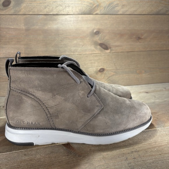 cole haan grand atlantic mens size 11.5 shoes brown leather comfort chukka boot main image 6